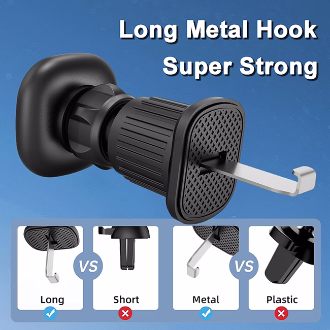 ON Mobile Accessories Βάση Κινητού Μαγνητική Για Τους Αεραγωγούς Μαύρη - Image 3