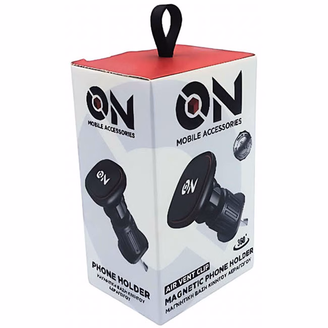 ON Mobile Accessories Βάση Κινητού Μαγνητική Για Τους Αεραγωγούς Μαύρη - Image 7