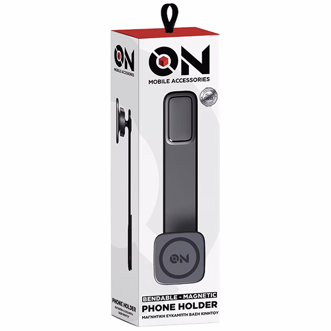 ON Mobile Accessories Βάση Κινητού Μαγνητική Και Εύκαμπτη Για Το Ταμπλό Μαύρη - Image 5