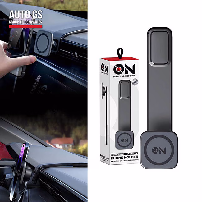 ON Mobile Accessories Βάση Κινητού Μαγνητική Και Εύκαμπτη Για Το Ταμπλό Μαύρη - Image 6