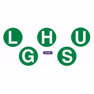 Αυτοκόλλητο Σήμα  L- H – U – G – S Φ18.5cm 1Τμχ