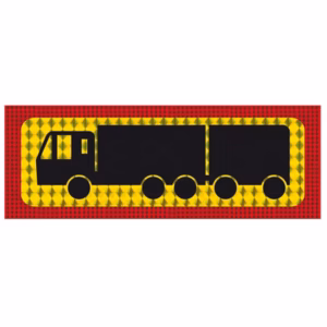 Πινακίδα Λαμαρίνα Φορτηγό Συρόμενο 48x20cm 1 Τμχ