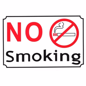 Πινακίδα Αυτοκόλλητη “No Smoking” 30x20cm 1Τμχ