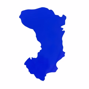 Αυτοκόλλητος Χάρτης Χίος Μπλε 7.5×5 cm 1Τμχ