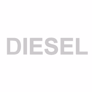 Αυτοκόλλητο Σήμα “Diesel” Ασημί 7×1.5cm 1Τμχ