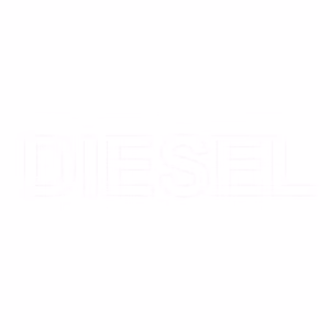 Αυτοκόλλητο Σήμα “Diesel” Λευκό 7×1.5cm 1Τμχ