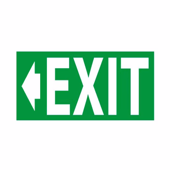 Αυτοκόλλητο Σήμα “EXIT” Αριστερά 16x10cm 1Τμχ