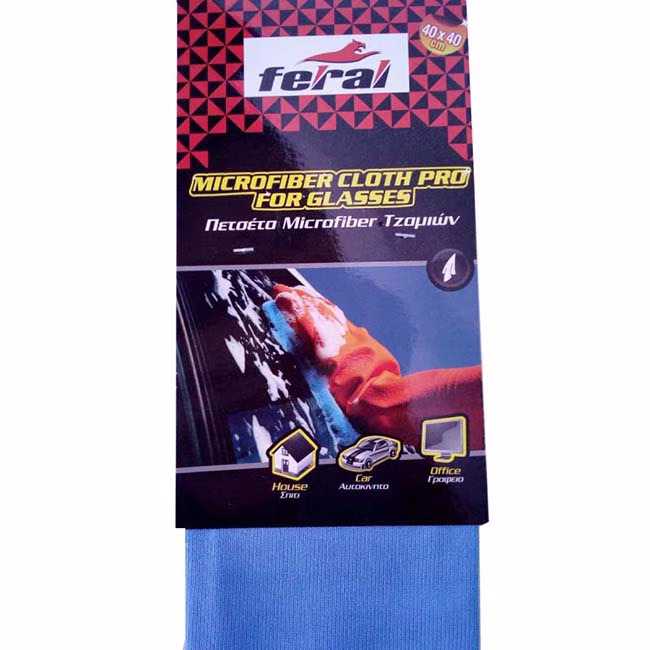 Πετσέτα Microfiber Pro Feral Για Τζάμια 40x40cm 1 Τεμάχιο - Image 2