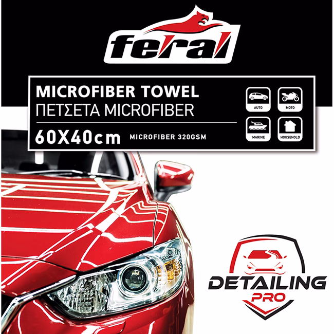 Πετσέτα Microfiber Feral Detailing Pro Drying Towel 60x40cm 1 Τεμάχιο - Image 4