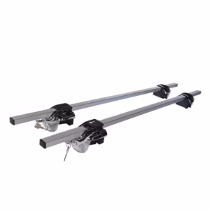 Μπάρες Οροφής Rackit Αλουμινίου 123cm Railing System Ασημί Με Καπάκια 2 Τεμάχια