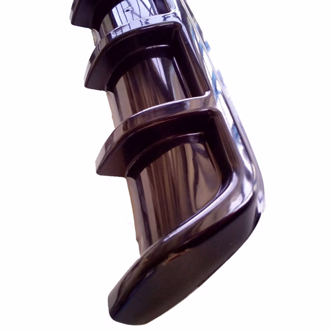 Diffuser Πίσω Προφυλακτήρα Universal Sport Look Μαύρο Από Abs Πλαστικό 1 Τεμάχιο - Image 4