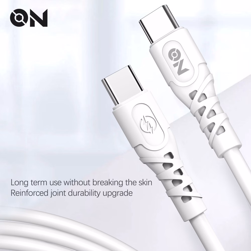 ON Mobile Accessories Καλώδιο Type-c Σε Type-c Λευκό - Image 4