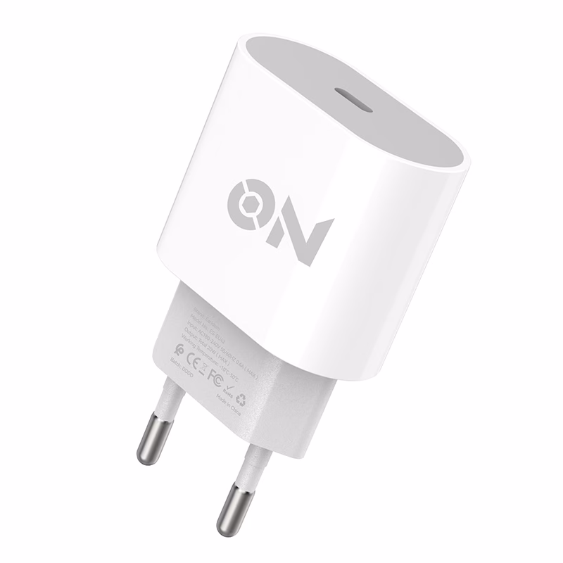 ON Mobile Accessories Φορτιστής USB-C 20W Λευκός - Image 2