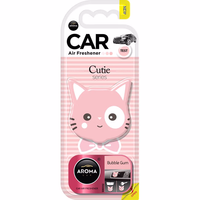 Αρωματικό Αυτοκινήτου Κρεμαστό Aroma Cutie Series Bubble Gum 1 Τεμάχιο - Image 3