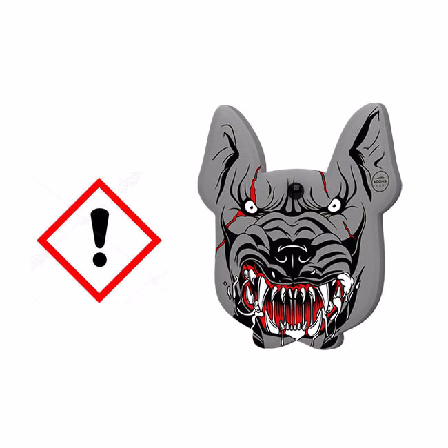 Αρωματικό Αυτοκινήτου Κρεμαστό Aroma Angry Dogs Pitbull New Car 1 Τεμάχιο - Image 2
