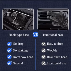 ON Mobile Accessories Βάση Κινητού Μαγνητική Για Τους Αεραγωγούς  Μαύρη