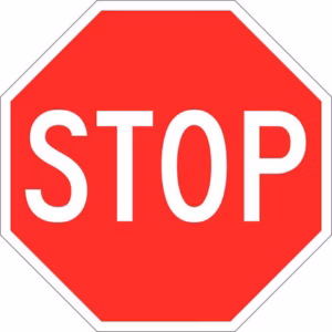 Αυτοκόλλητο Σήμα “Stop” 11x11cm 1Τμχ