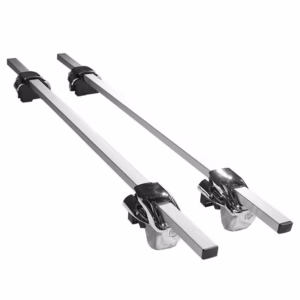 Μπάρες Οροφής Rackit Αλουμινίου 123cm Railing System Ασημί Με Καπάκια 2 Τεμάχια
