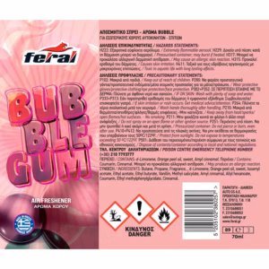 Αρωματικό Αυτοκινήτου Spray Feral Classic Collection Bubble 1 Τεμάχιο