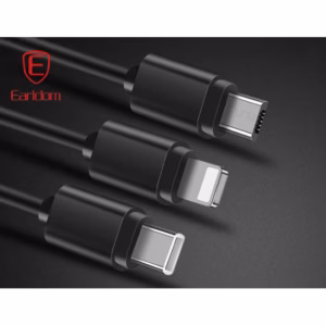 EARLDOM Καλώδιο USB Φόρτισης Και Μεταφοράς Δεδομένων EC-IMC015 3 In 1 Black