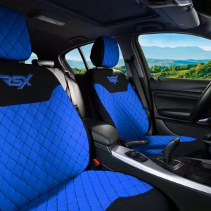 Ημικαλύμματα Καθισμάτων Αυτοκινήτου Otom RSX Sport  Ύφασμα Κεντητό Καπιτονέ Μπλε – Μαύρο RSXL-105 2 Τεμάχια