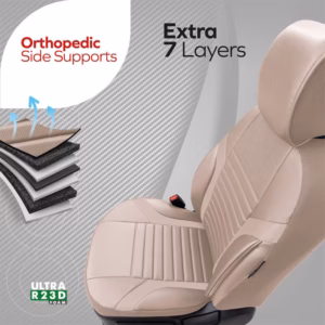 Καλύμματα Αυτοκινήτου Otom Coral Design Universal Full Δερματίνη Σετ Εμπρός / Πίσω Μπεζ CRΑL-102 11 Τεμαχίων