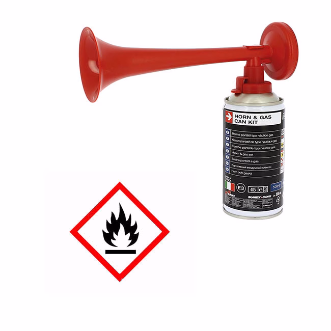 Κόρνα Γηπέδου Με Φιάλη 300ml 500hz 110db Με Πιστοποίηση E3 Made in Italy 1 Τεμάχιο - Image 4