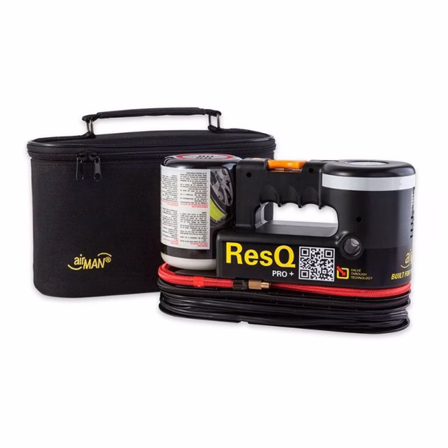 Κομπρεσέρ - Κομφλέρ Αέρος Αυτοκινήτου AirMan ResQ Pro+ 12V Με Μανόμετρο Και Σφραγιστικό Ελαστικών 450ml 71-063 - Image 4