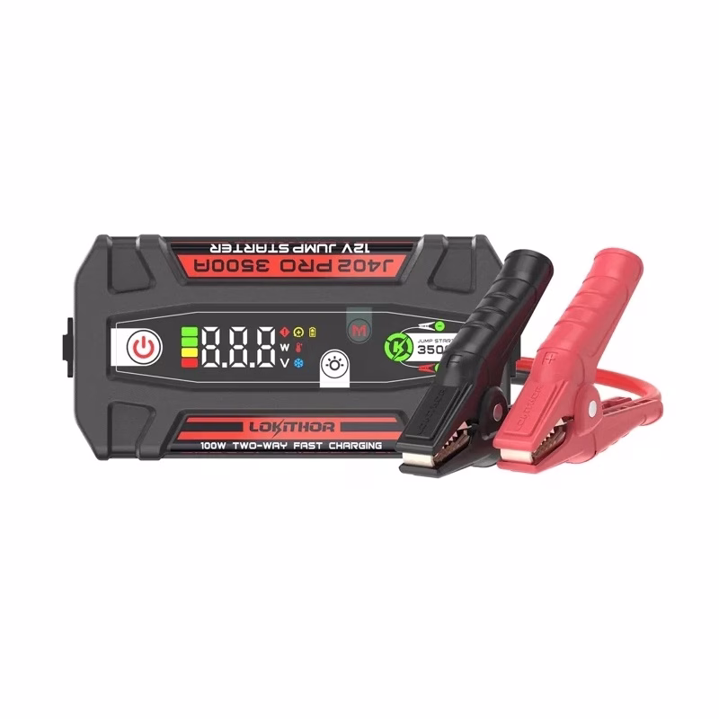 Εκκινητής Μπαταριών Αυτοκινήτου, Powerbank, Φακός Led 3 Σε1 Lokithor J402 PRO 12 Volt 3500A 1 Τεμάχιο - Image 3