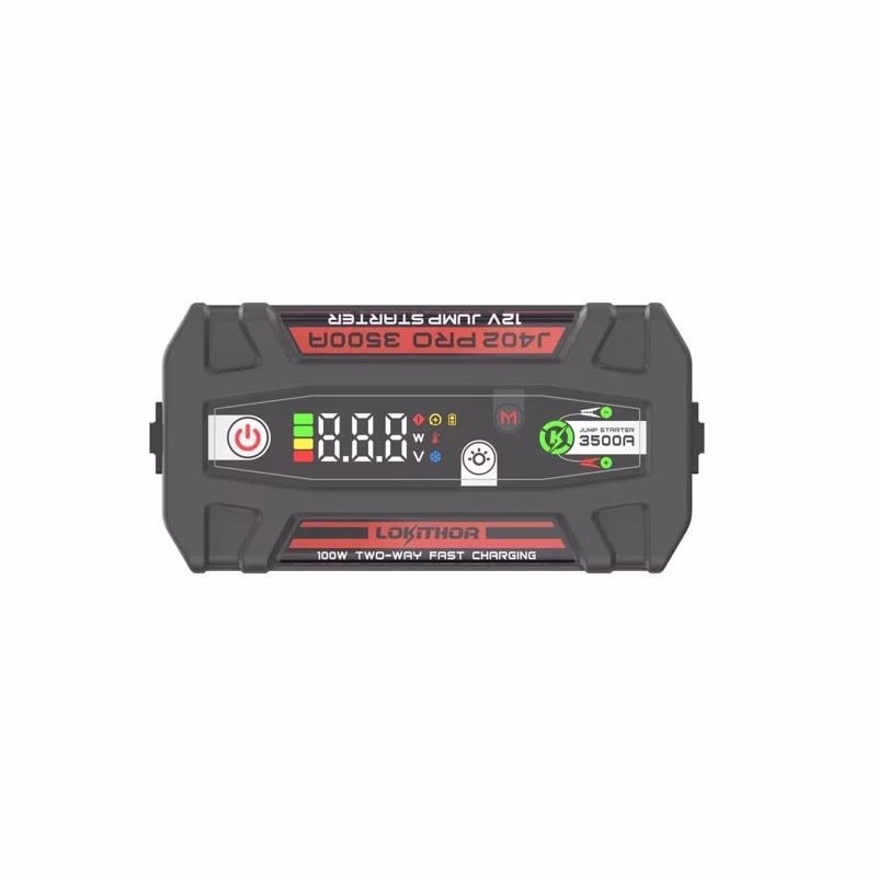 Εκκινητής Μπαταριών Αυτοκινήτου, Powerbank, Φακός Led 3 Σε1 Lokithor J402 PRO 12 Volt 3500A 1 Τεμάχιο - Image 2