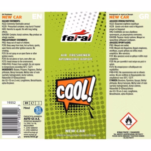 Αρωματικό Αυτοκινήτου Spray Feral Speech Collection COOL 1 Τεμάχιο
