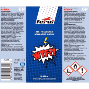 Αρωματικό Αυτοκινήτου Spray Feral Speech Collection WTF 1 Τεμάχιο