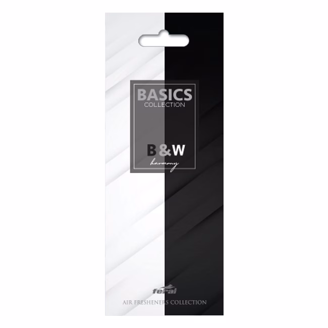 Αρωματικό Αυτοκινήτου Κρεμαστό Feral Basics Collection Black & White Harmony 1 Τεμάχιο - Image 3