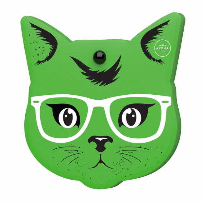 Αρωματικό Αυτοκινήτου Κρεμαστό Aroma Cat Fancy Green 1 Τεμάχιο - Image 2