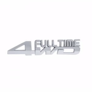 Αυτοκόλλητο Σήμα Χρωμίου 3D “4WD” 15.4×2.7cm 1Τμχ