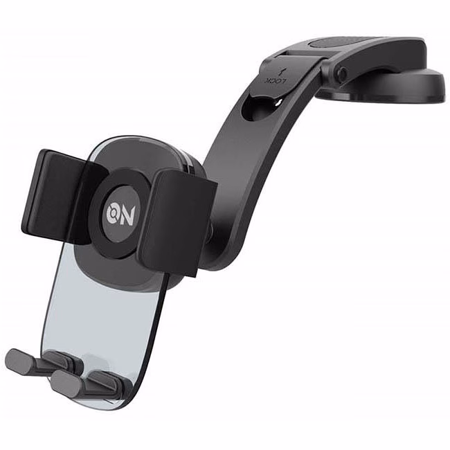 ON Mobile Accessories Βάση Κινητού Για Το Ταμπλό Με Ρυθμιζόμενα Άγκιστρα Μαύρη