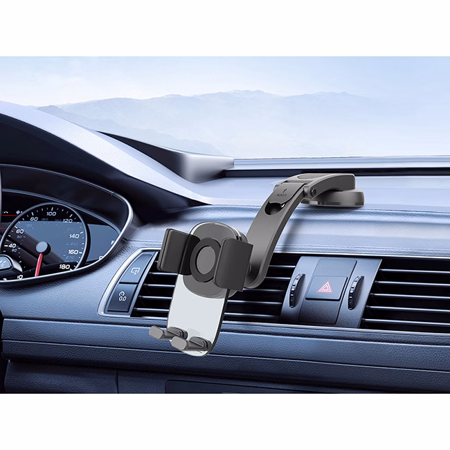 ON Mobile Accessories Βάση Κινητού Για Το Ταμπλό Με Ρυθμιζόμενα Άγκιστρα Μαύρη - Image 3