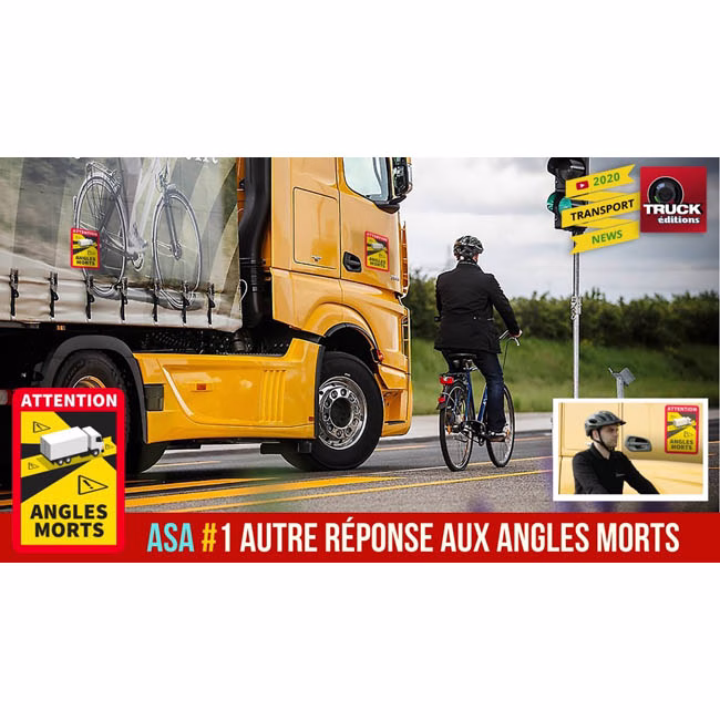 Αυτοκόλλητο Σήμα Τυφλό Σημείο Για Φορτηγό (Blind Spot - Take Care) 12x17cm 1Τμχ - Image 2