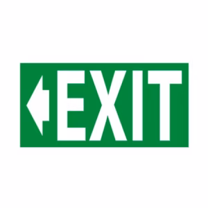 Αυτοκόλλητο Σήμα “EXIT” Αριστερά 16x10cm 1Τμχ