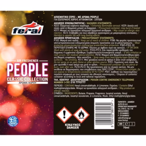 Αρωματικό Αυτοκινήτου Spray Feral Classic Collection People 1 Τεμάχιο