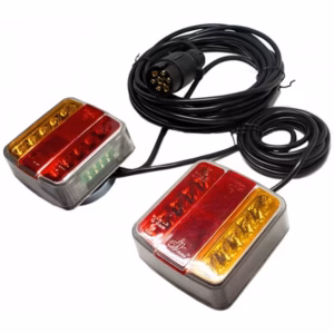 Φανάρια Τρέιλορ Μαγνητικά Με Καλωδίωση Led 12 Volt 10x9x4 cm Σετ 2 Τεμάχια