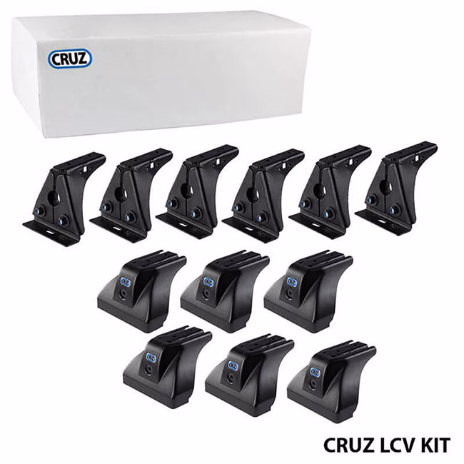 Πόδια / Άκρα Για Μπάρες & Σχάρες Οροφής CRUZ LCV 934-410 Για Citroen Berlingo M, Partner Standard, Combo H1 2018+, Proace City, 2019+ Σετ 6 Τεμάχια - Image 2