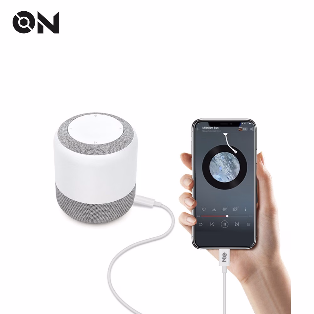 ON Mobile Accessories Καλώδιο AUX 3.5mm Σε Lightning Λευκό - Image 2