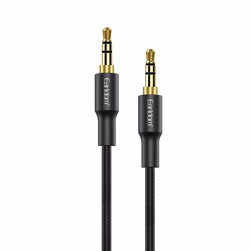 EARLDOM Καλώδιο AUX 3.5mm AUX31 Μαύρο